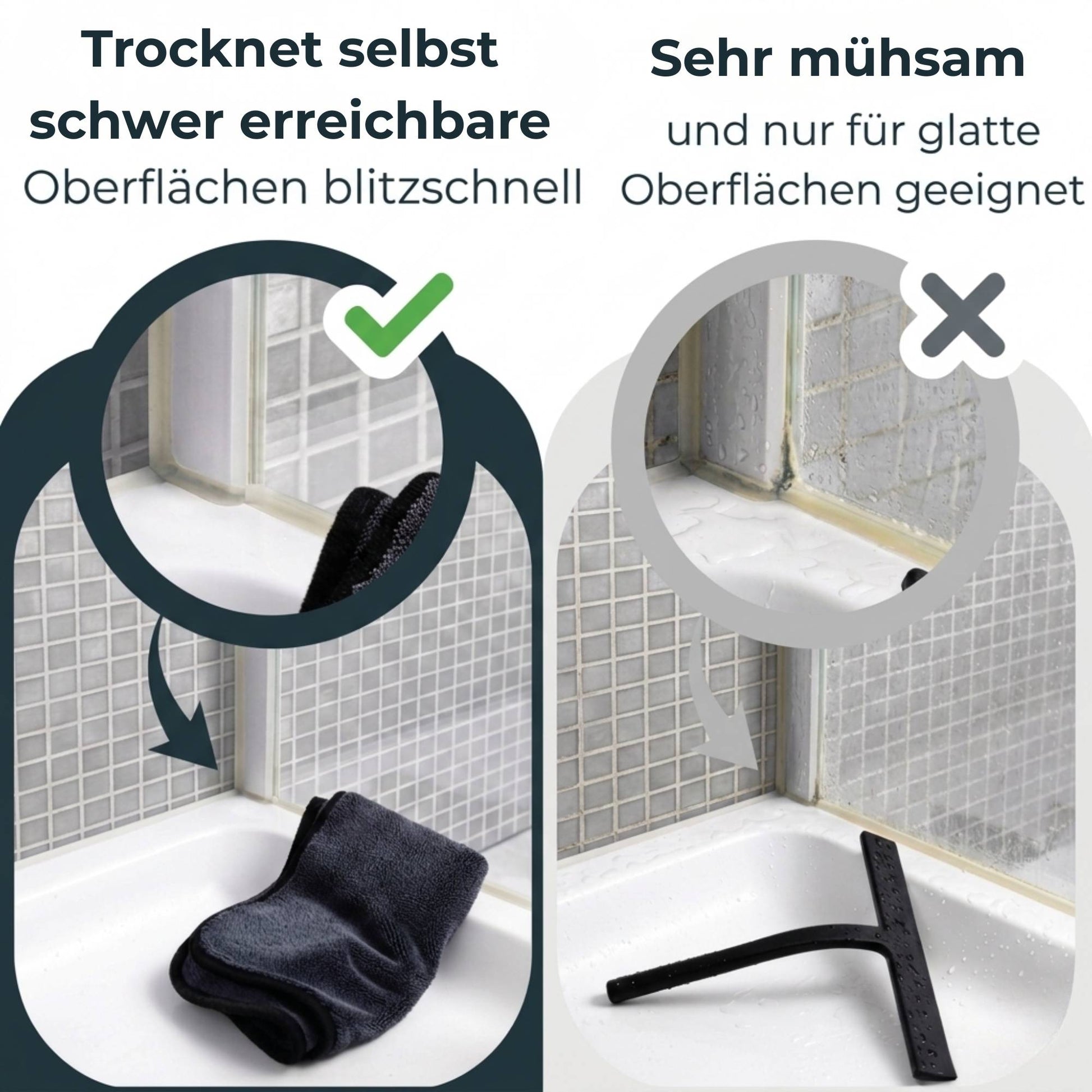 Meluro Hochglanz-Finish Trockentuch XL